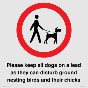 IV7279: Please keep all dogs on a lead as they can disturb ground nesting birds and their chicks