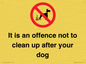IV7368: It is an offence not to clean up after your dog