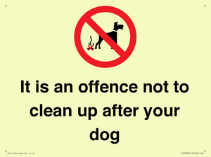 IV7368: It is an offence not to clean up after your dog