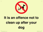 IV7368: It is an offence not to clean up after your dog