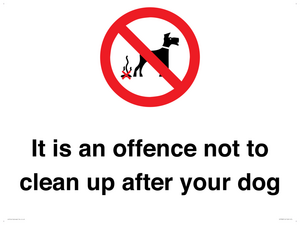 IV7368: It is an offence not to clean up after your dog