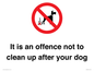 IV7368: It is an offence not to clean up after your dog