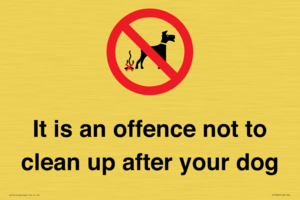 IV7368: It is an offence not to clean up after your dog