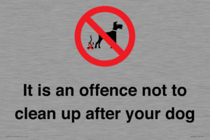 IV7368: It is an offence not to clean up after your dog