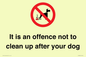 IV7368: It is an offence not to clean up after your dog