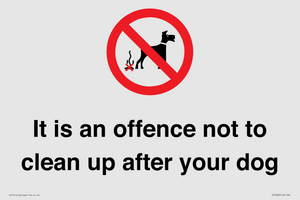 IV7368: It is an offence not to clean up after your dog