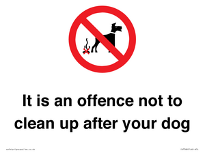 IV7368: It is an offence not to clean up after your dog