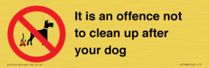 IV7368: It is an offence not to clean up after your dog