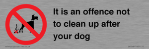 IV7368: It is an offence not to clean up after your dog