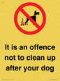 IV7368: It is an offence not to clean up after your dog