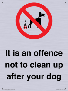 IV7368: It is an offence not to clean up after your dog
