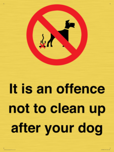 IV7368: It is an offence not to clean up after your dog
