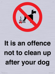 IV7368: It is an offence not to clean up after your dog