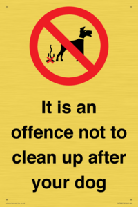 IV7368: It is an offence not to clean up after your dog