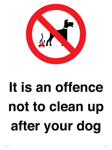 IV7368: It is an offence not to clean up after your dog