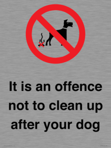 IV7368: It is an offence not to clean up after your dog
