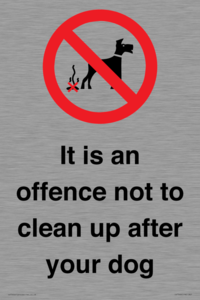 IV7368: It is an offence not to clean up after your dog