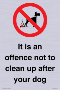 IV7368: It is an offence not to clean up after your dog