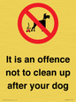 IV7368: It is an offence not to clean up after your dog