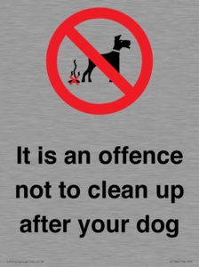IV7368: It is an offence not to clean up after your dog