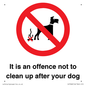 IV7368: It is an offence not to clean up after your dog