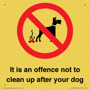 IV7368: It is an offence not to clean up after your dog