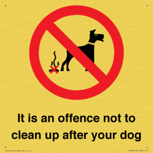 IV7368: It is an offence not to clean up after your dog