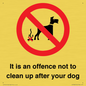 IV7368: It is an offence not to clean up after your dog