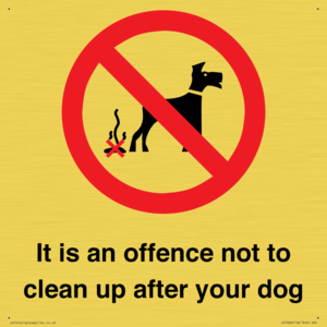 IV7368: It is an offence not to clean up after your dog