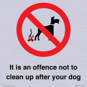 IV7368: It is an offence not to clean up after your dog