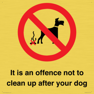 IV7368: It is an offence not to clean up after your dog