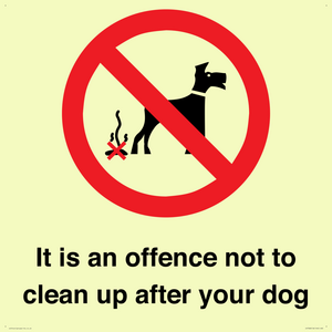 IV7368: It is an offence not to clean up after your dog