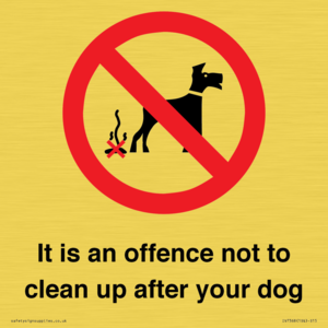 IV7368: It is an offence not to clean up after your dog
