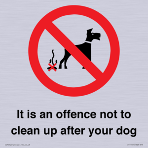 IV7368: It is an offence not to clean up after your dog