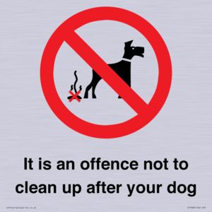 IV7368: It is an offence not to clean up after your dog