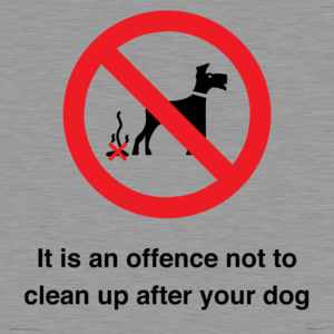 IV7368: It is an offence not to clean up after your dog