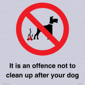 IV7368: It is an offence not to clean up after your dog