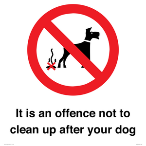 IV7368: It is an offence not to clean up after your dog
