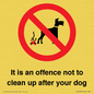 IV7368: It is an offence not to clean up after your dog