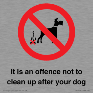 IV7368: It is an offence not to clean up after your dog