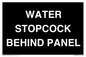 IV7839: WATER STOPCOCK BEHIND PANEL