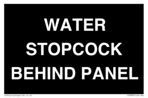IV7839: WATER STOPCOCK BEHIND PANEL