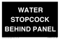 IV7839: WATER STOPCOCK BEHIND PANEL