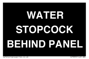 IV7839: WATER STOPCOCK BEHIND PANEL