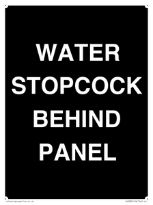 IV7839: WATER STOPCOCK BEHIND PANEL