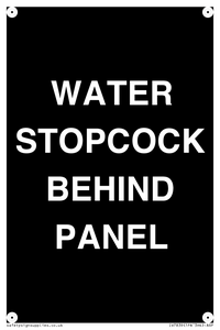IV7839: WATER STOPCOCK BEHIND PANEL