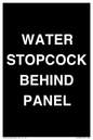 IV7839: WATER STOPCOCK BEHIND PANEL