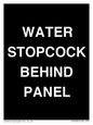 IV7839: WATER STOPCOCK BEHIND PANEL