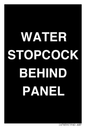 IV7839: WATER STOPCOCK BEHIND PANEL