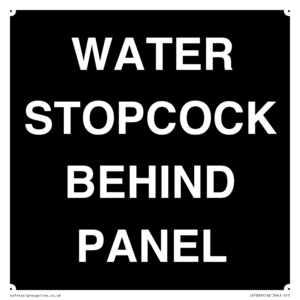 IV7839: WATER STOPCOCK BEHIND PANEL